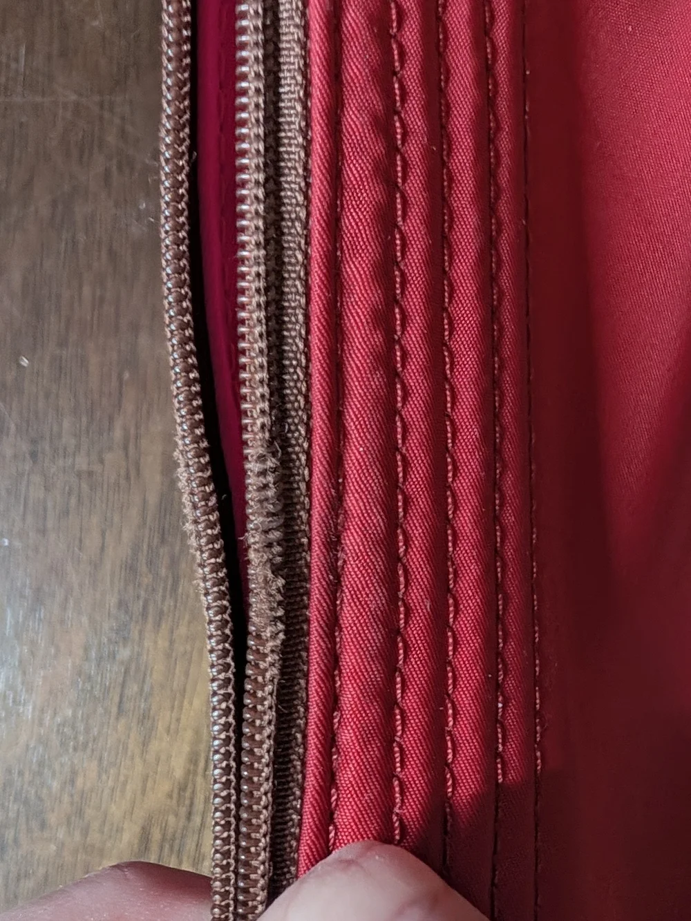 Dooney & Bourke Nylon North South Triple Zip Crossbody Bag Fuchsia Pink